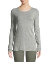 Atm Anthony Thomas Melillo Slub Pima Cotton-blend Jersey Top In Gray