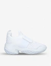 Roger Vivier Womens White Viv' Run Scuba And Leather Trainers 2.5 In White