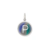 BURBERRY MARBLED RESIN `P` ALPHABET CHARM