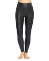 Spanx Faux Leather Leggings In Night Navy