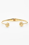 KATE SPADE 'DAINTY SPARKLERS' KNOT HINGED CUFF,WBRU9642