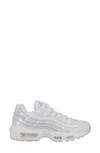 Nike Air Max 95 Se Mesh, Leather And Pvc Sneakers In White/ White/ White