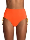 STELLA MCCARTNEY Lacing High-Waist Bikini Bottom