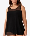 Miraclesuit Illusionists Mirage Dd Cup Underwire Tankini Top In Black