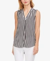 VINCE CAMUTO STRIPED SLEEVELESS TOP