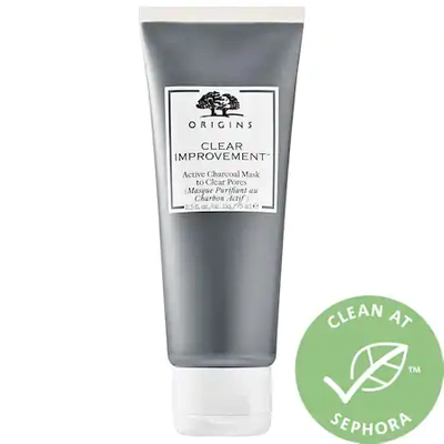 ORIGINS CLEAR IMPROVEMENT ACTIVE CHARCOAL FACE MASK TO CLEAR PORES 2.5 OZ/ 75 ML,2175370