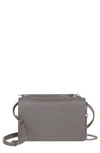 Allsaints Fetch Leather Bag In Storm Grey