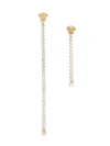 VERSACE Asymmetrical Crystal Medusa Earrings