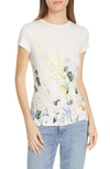 TED BAKER BOBIIEE ELEGANCE FITTED TEE,WMB-BOBIIEE-WH9W
