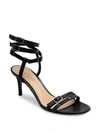 GIANVITO ROSSI Triple Buckle Leather Sandals