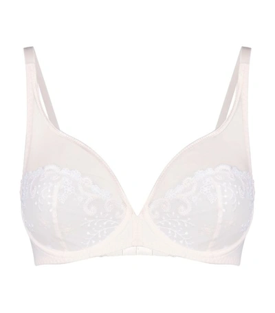 SIMONE PERELE EMBROIDERED LACE PLUNGE BRA,15131661