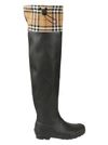 BURBERRY VINTAGE CHECK RAIN BOOTS,10793829