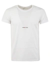 Saint Laurent Logo-print Cotton T-shirt In White