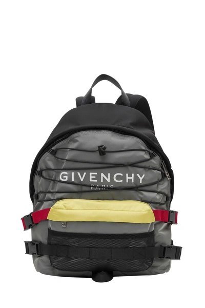 Givenchy Urban Backpacks Color-blocked Shell Backpack In Light Grey