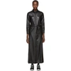 Nanushka Belted Trench Coat In Black