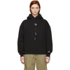 ALEXANDER WANG BLACK BOLO TIE CLASSIC HOODIE