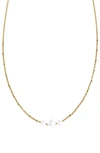 SETHI COUTURE ROSE CUT 3-STONE DIAMOND NECKLACE,CH479