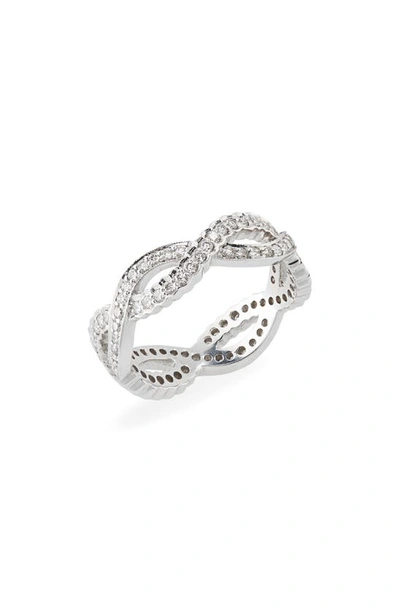 Sethi Couture Diamond Infinity Band Ring In White Gold/ Diamond