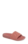 Apl Athletic Propulsion Labs Big Logo Techloom Knit Sport Slide In Dusty Red