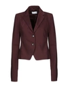 Patrizia Pepe Suit Jackets In Maroon