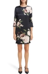 ERDEM Floral Silk Satin Shift Dress,PS19 20292DPSS