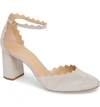 CHLOÉ Scalloped Ankle Strap d'Orsay Pump