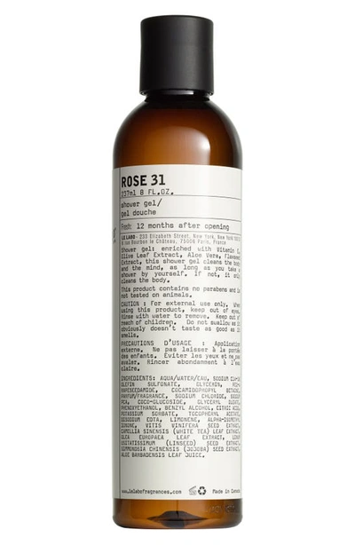 Le Labo Rose 31 Shower Gel, 237ml In Size 6.8-8.5 Oz.