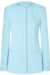 OFF-WHITE OFF-WHITE™ WOMAN CREPE BLAZER LIGHT BLUE,3074457345619766888