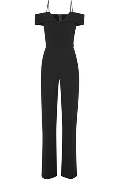 Roland Mouret Woman Cold-shoulder Crepe Jumpsuit Black