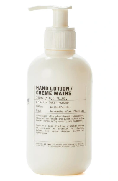 Le Labo Women's Basil Hand Lotion In Colorless