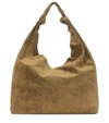 THE ROW BINDLE SUEDE SHOULDER BAG,P00373562