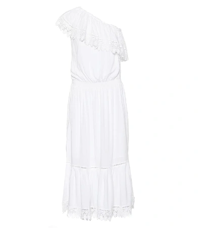 Melissa Odabash Jo One-shoulder Midi Dress In White