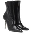 ALEXANDER MCQUEEN VICTORIAN LEATHER ANKLE BOOTS,P00360204