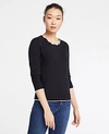 ANN TAYLOR SCALLOPED TIPPED SWEATER,491525