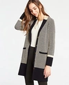 ANN TAYLOR COLORBLOCK PLAID COATIGAN,479690