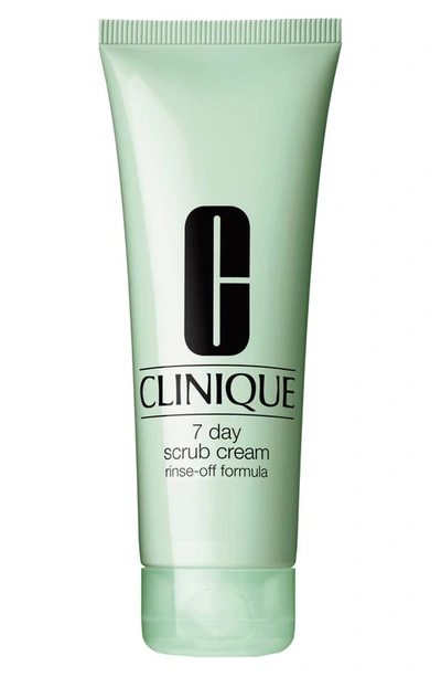 Clinique 7 Day Scrub Cream Rinse–off Formula For All Skin Types 100ml In Size 2.5-3.4 Oz.
