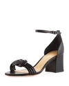 ALEXANDRE BIRMAN VICKY KNOT LEATHER SANDALS,PROD145110184