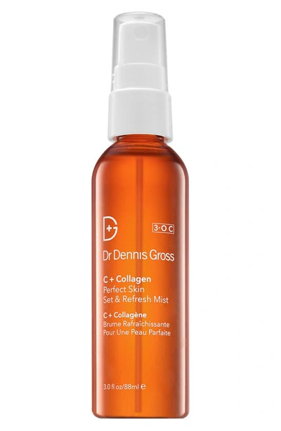 Dr Dennis Gross Skincare C + Collagen Perfect Skin Set & Refresh Mist 3 oz/ 89 ml