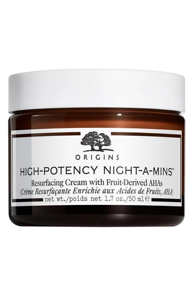 Origins High-potency Night-a-mins Resurfacing Cream With Fruit-derived Ahas 1.7 oz/ 50 ml In White