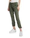 Paige Mayslie Cropped Jogger Pants In Vintage Ivy Green