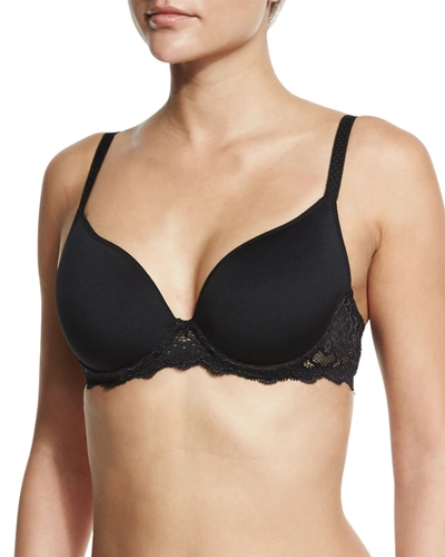 Simone Perele Caresse 3d Plunge Spacer Bra In Sand