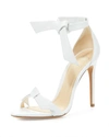 Alexandre Birman Women's Clarita Ankle Tie High Stiletto Heel Sandals In White