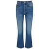 MOTHER THE TRIPPER BLUE STRAIGHT-LEG JEANS