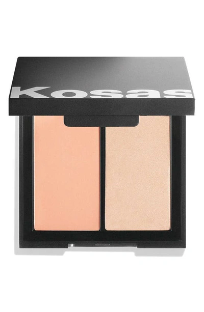 Kosas Color & Light: Crème Cream Blush & Highlighter Duo Velvet Melon .32 oz / 9 Ml/g