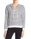 MARC NEW YORK PERFORMANCE STRIPE LACE-UP HOODIE,MN9T9929