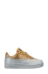 Nike Air Force 1 '07 Lx Sneaker In Metallic Platinum/ Gold