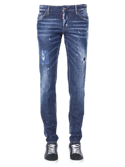 Dsquared2 Slim Fit Jeans In Blue