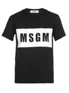 Msgm Cotton T-shirt In Black