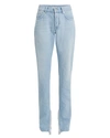 GANNI Fringe Straight Leg Jeans,F3144-SHELDON-FRINGE