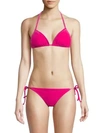 MILLY Cabo Halter String Bikini Top